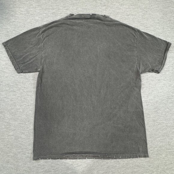 The Crow Distressed Graphic T-Shirt Size L Gray Believe in Angels Edgy Movie - Picture 2 of 12